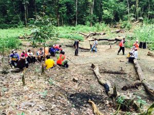 Jungle Trekking from kampung Ledan to kampung Gumbang on ancestorial route